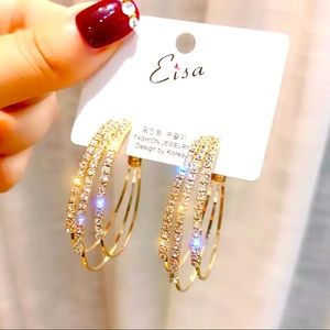 Beautiful 925 Gold Earrings